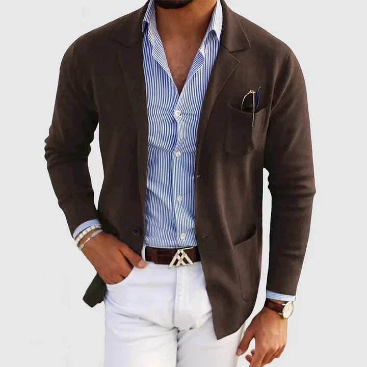 Blazer met reverskraag en knoopsluitingvee