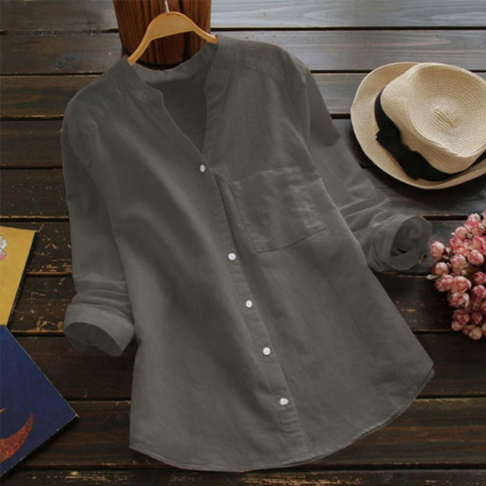 Blouse met ruime pasvorm en knoopsluiting