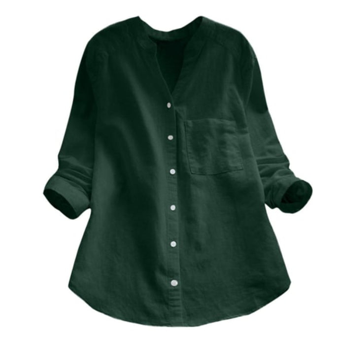 Blouse met ruime pasvorm en knoopsluiting