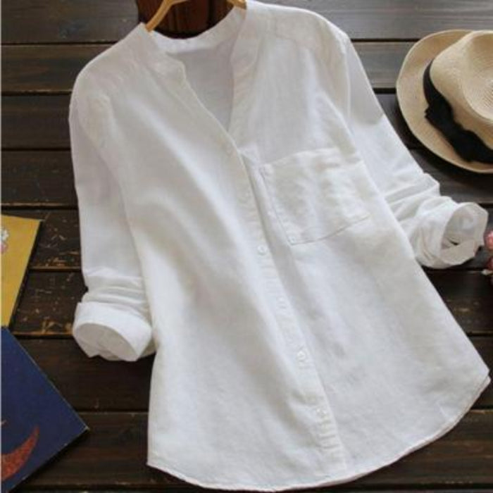 Blouse met ruime pasvorm en knoopsluiting
