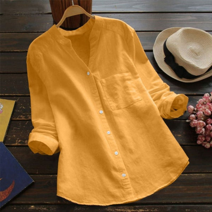 Blouse met ruime pasvorm en knoopsluiting