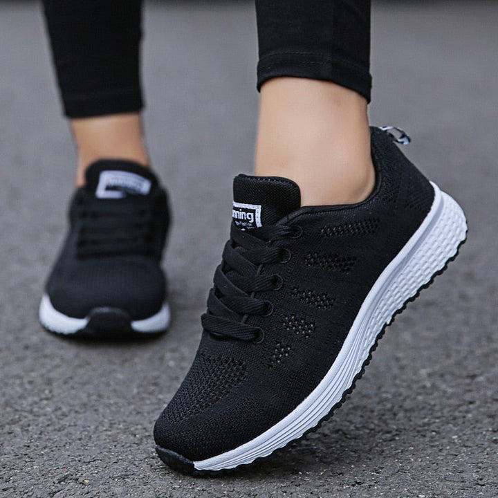 Dames Hardloopsneakers - Lage Sneakers met Vetersluiting