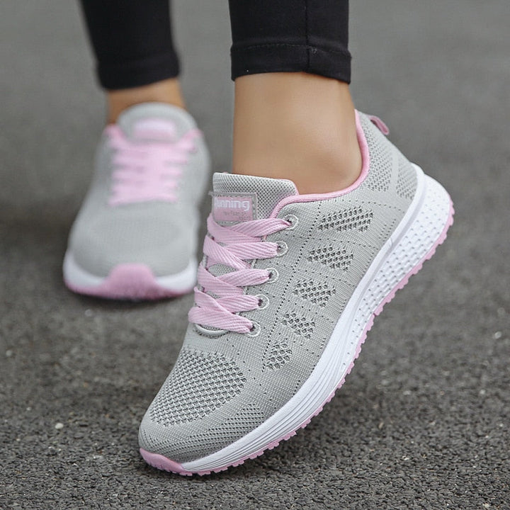 Dames Hardloopsneakers - Lage Sneakers met Vetersluiting