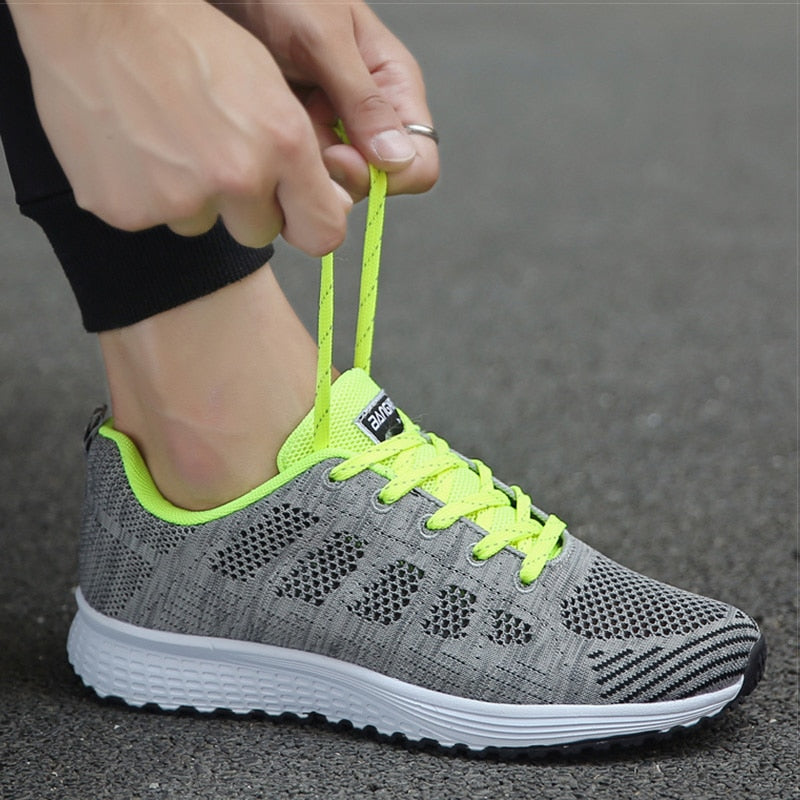 Dames Hardloopsneakers - Lage Sneakers met Vetersluiting
