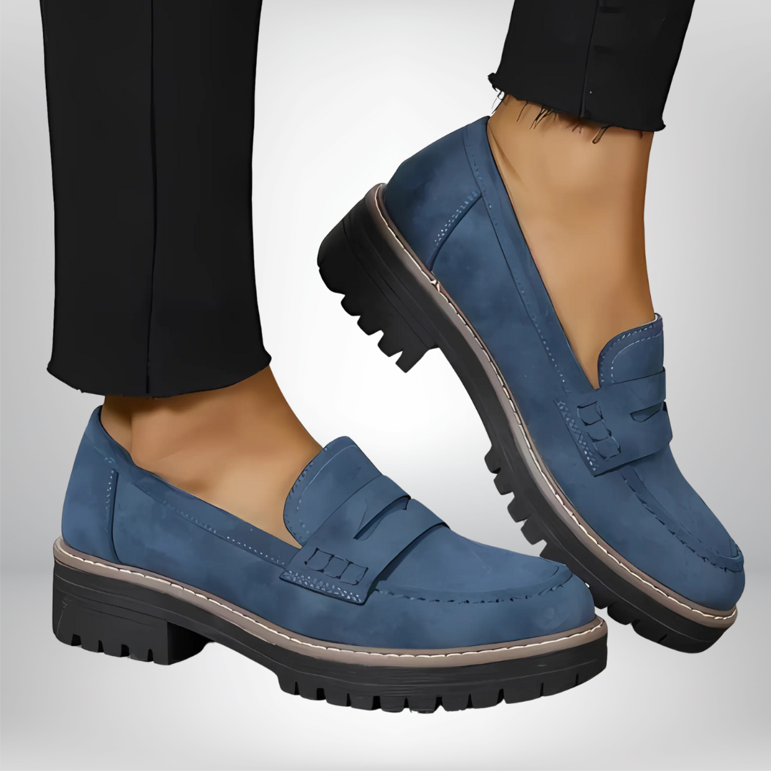 Dames Platform Penny Loafers - Chunky Instapschoenen