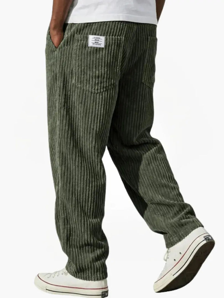 Heren Broek met Wijde Pijpen - Baggy Pasvorm Volledige Lengte