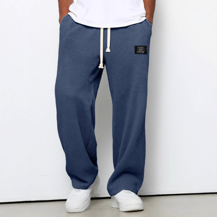 Heren Broek met Wijde Pijpen - Trekkoordtaille Baggy Pasvorm