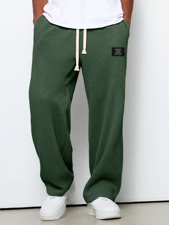 Heren Broek met Wijde Pijpen - Trekkoordtaille Baggy Pasvorm