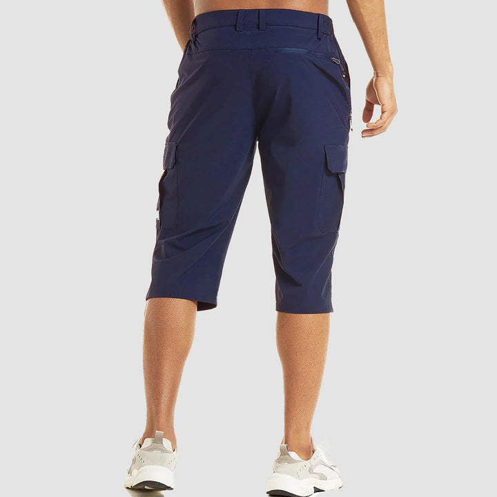 Heren Cargo Capri Shorts - Lengte Tot Onder de Knie