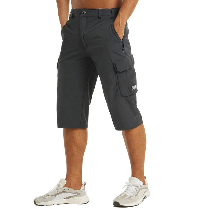 Heren Cargo Capri Shorts - Lengte Tot Onder de Knie
