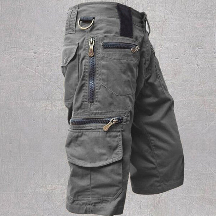 Heren Cargo Shorts - Meerdere Zakken met Ritsdetails Tot de Knie