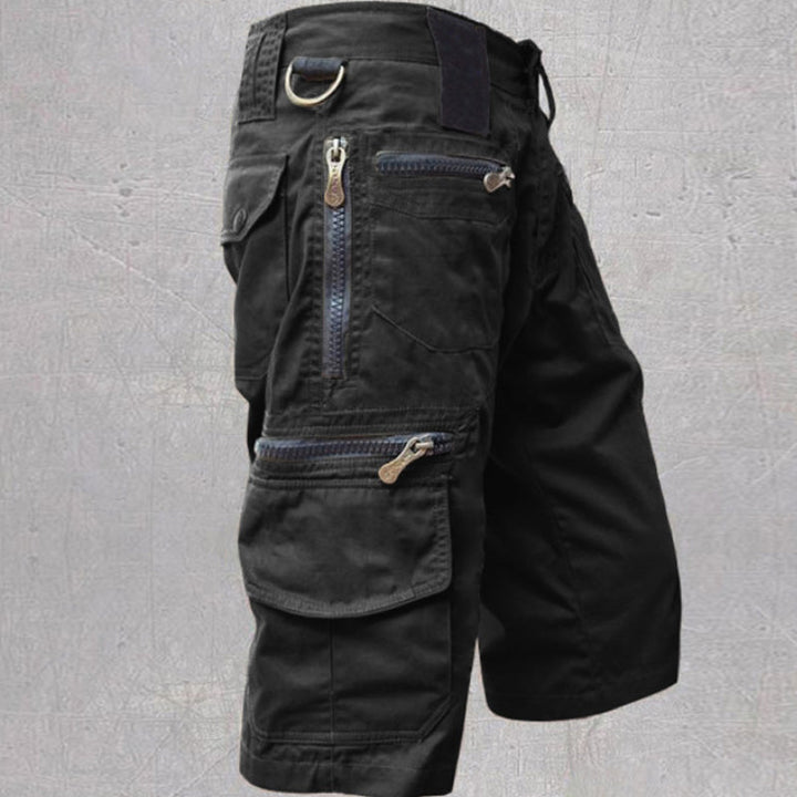 Heren Cargo Shorts - Meerdere Zakken met Ritsdetails Tot de Knie