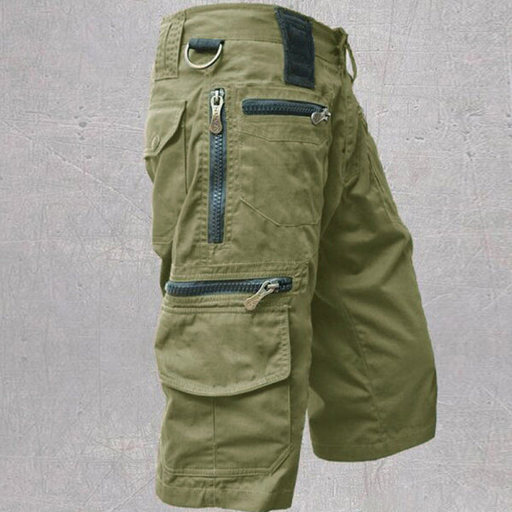 Heren Cargo Shorts - Meerdere Zakken met Ritsdetails Tot de Knie