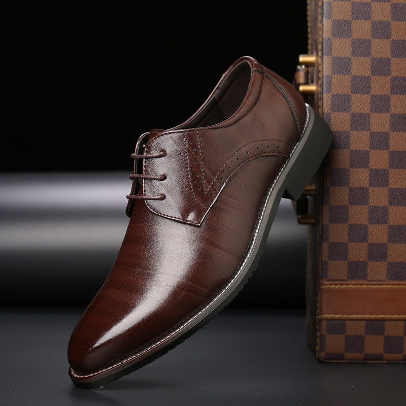 Heren Derby Nette Schoenen - Vetersluiting met Brogue Details