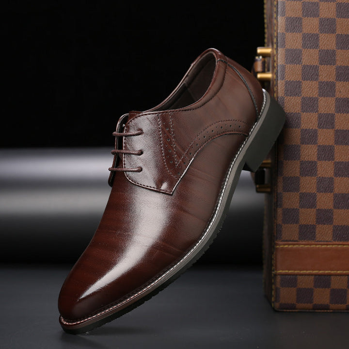 Heren Derby Nette Schoenen - Vetersluiting met Spitse Neus