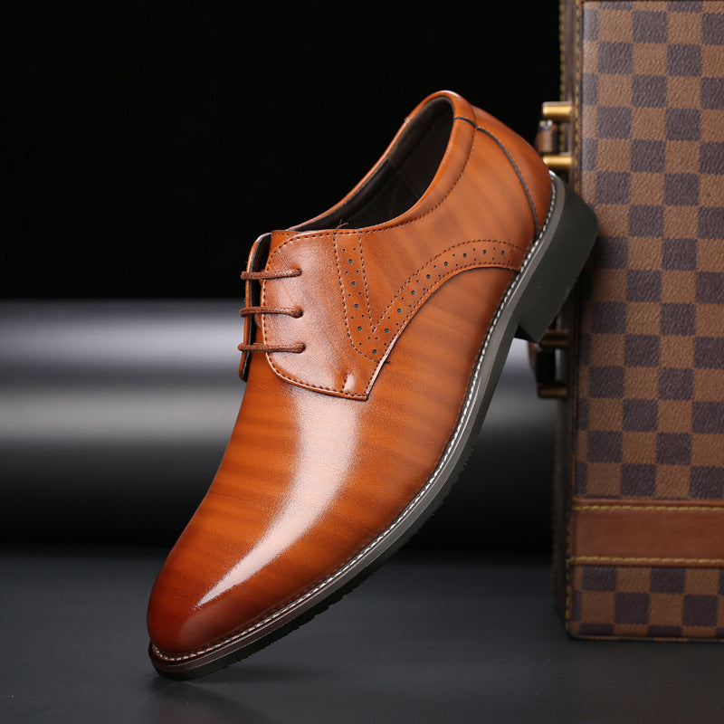 Heren Derby Nette Schoenen - Vetersluiting met Spitse Neus