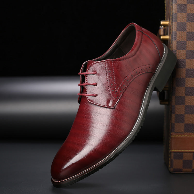 Heren Derby Nette Schoenen - Vetersluiting met Spitse Neus