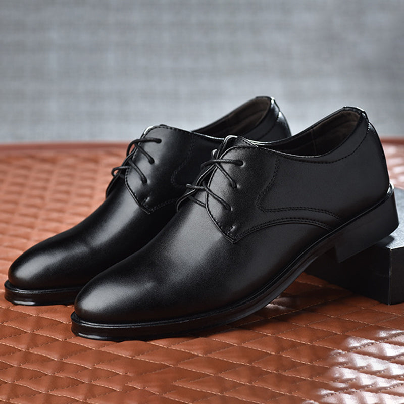 Heren Derby Schoenen met Vetersluiting - Effen Neus