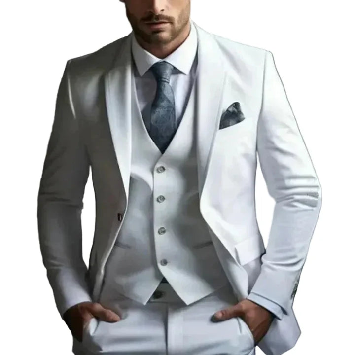 Heren Drieledig Pak - Enkelrijig Colbert, Gilet en Pantalon Set