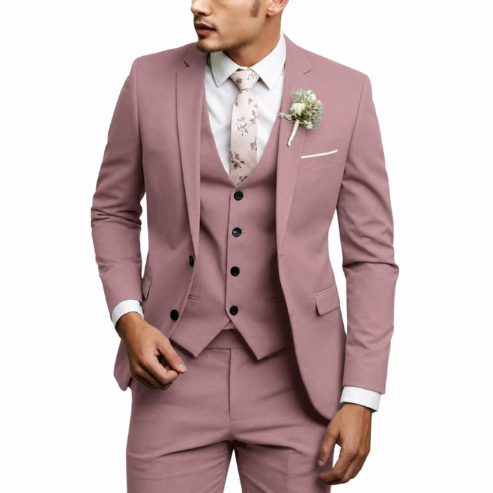 Heren Drieledig Pak - Enkelrijig Colbert, Gilet en Pantalon Set