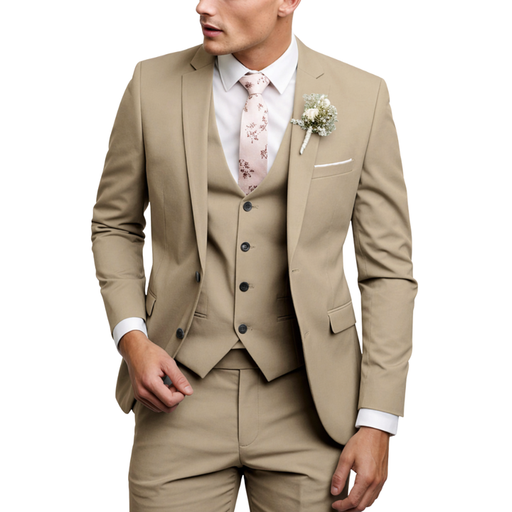 Heren Drieledig Pak - Enkelrijig Colbert, Gilet en Pantalon Set