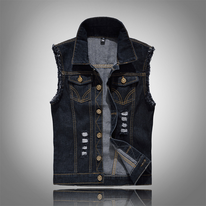 Heren Gilet - Mouwloos met Knoopsluiting aan de Voorkant