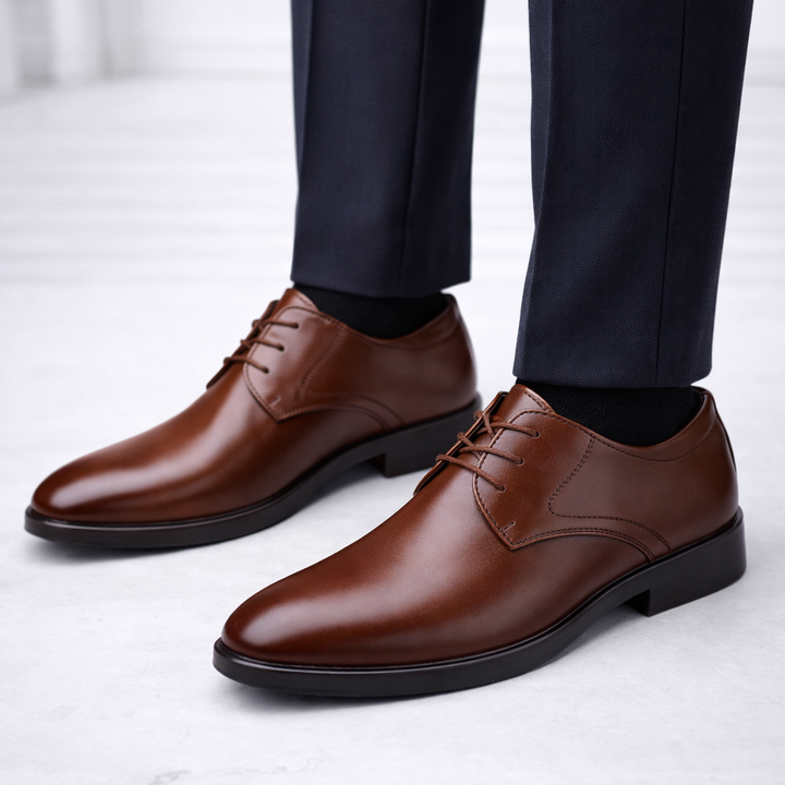 Heren Oxford Schoenen - Nette Veterschoenen met Spitse Neus