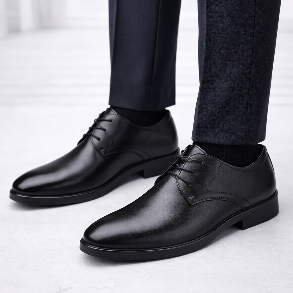 Heren Oxford Schoenen - Nette Veterschoenen met Spitse Neus