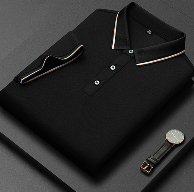 Heren Poloshirt met Korte Mouwen - Knoopsluiting
