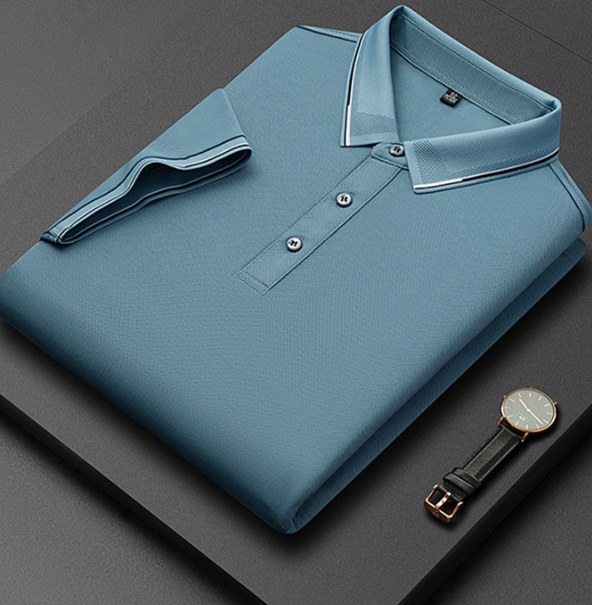 Heren Poloshirt met Korte Mouwen - Knoopsluiting