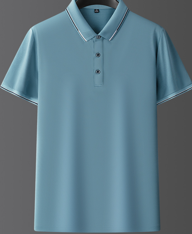 Heren Poloshirt met Korte Mouwen - Knoopsluiting