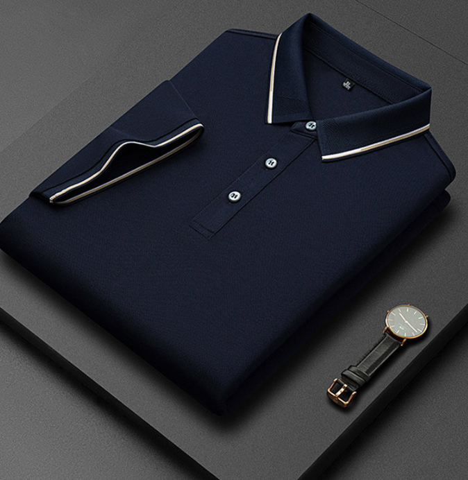 Heren Poloshirt met Korte Mouwen - Knoopsluiting