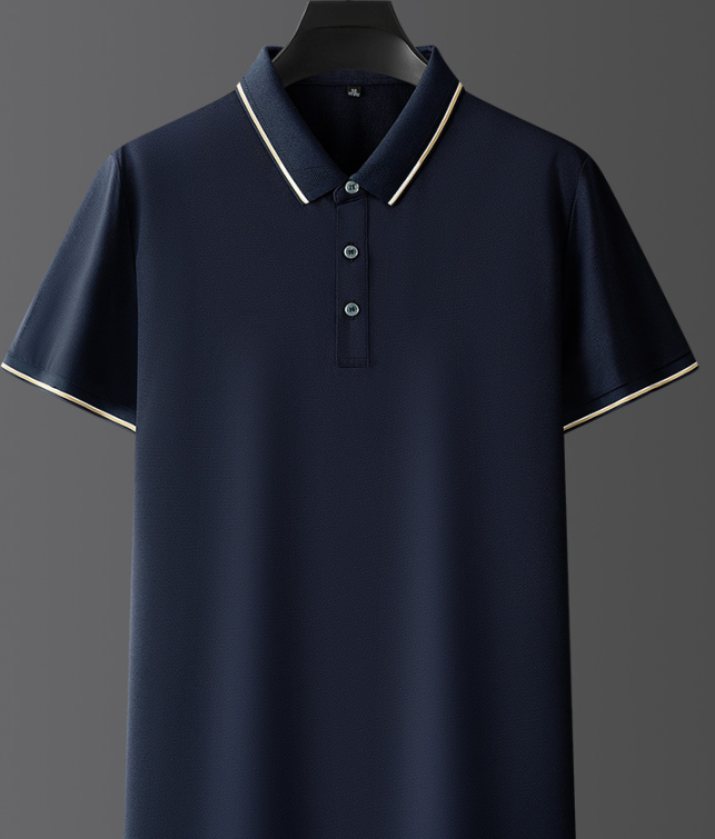 Heren Poloshirt met Korte Mouwen - Knoopsluiting