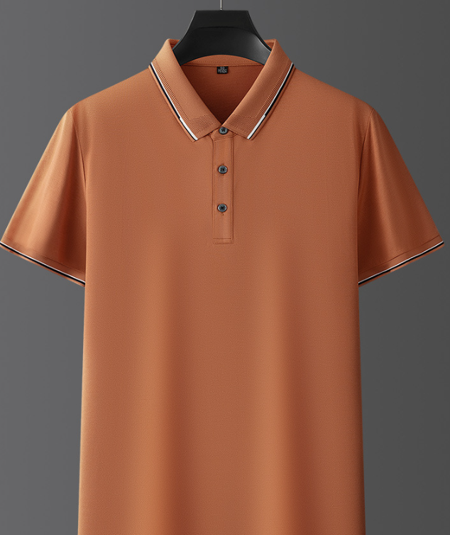 Heren Poloshirt met Korte Mouwen - Knoopsluiting