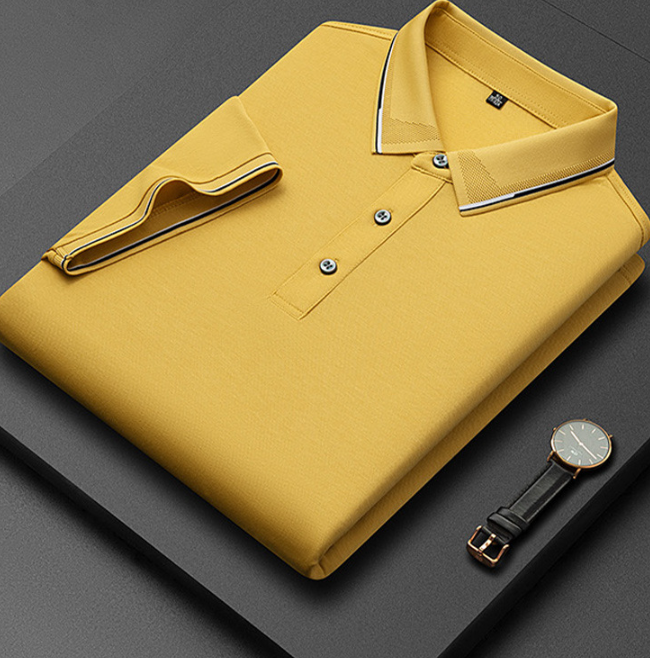 Heren Poloshirt met Korte Mouwen - Knoopsluiting
