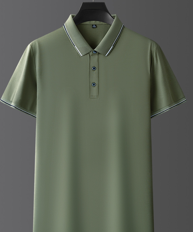 Heren Poloshirt met Korte Mouwen - Knoopsluiting