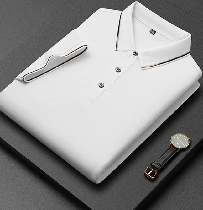 Heren Poloshirt met Korte Mouwen - Knoopsluiting