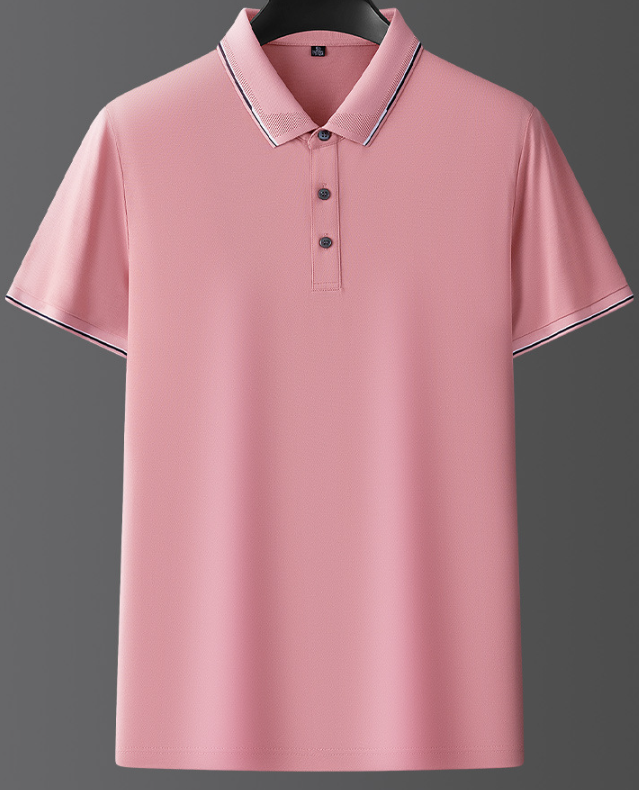 Heren Poloshirt met Korte Mouwen - Knoopsluiting