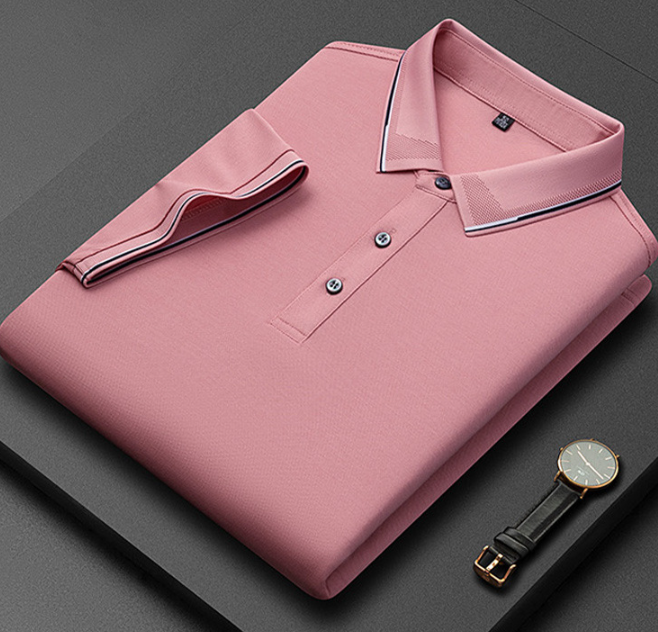 Heren Poloshirt met Korte Mouwen - Knoopsluiting
