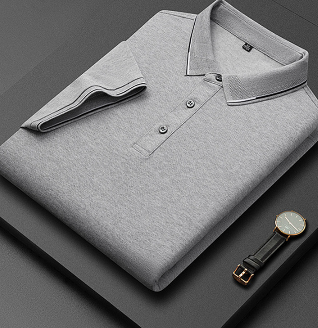Heren Poloshirt met Korte Mouwen - Knoopsluiting