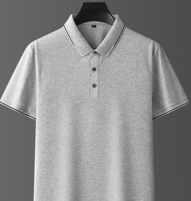 Heren Poloshirt met Korte Mouwen - Knoopsluiting