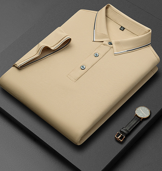 Heren Poloshirt met Korte Mouwen - Knoopsluiting