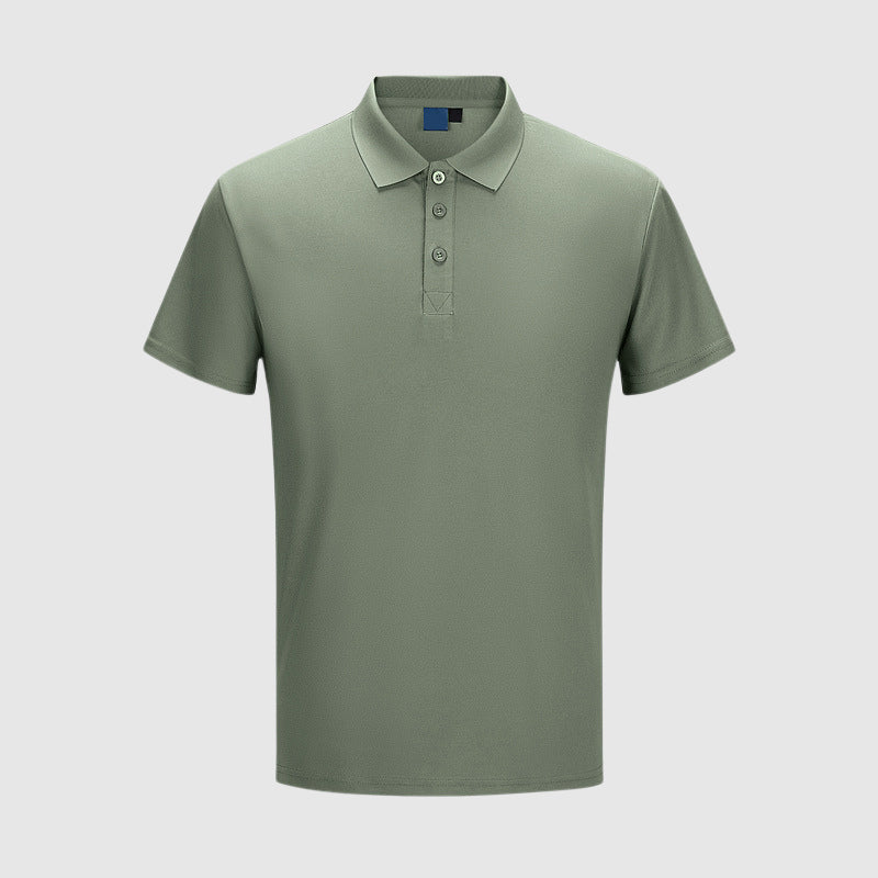  Heren Poloshirt met Korte Mouwen - Sluiting met Drie Knopen