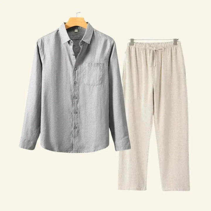 Heren Set Overhemd en Broek Casual PasvormCSC