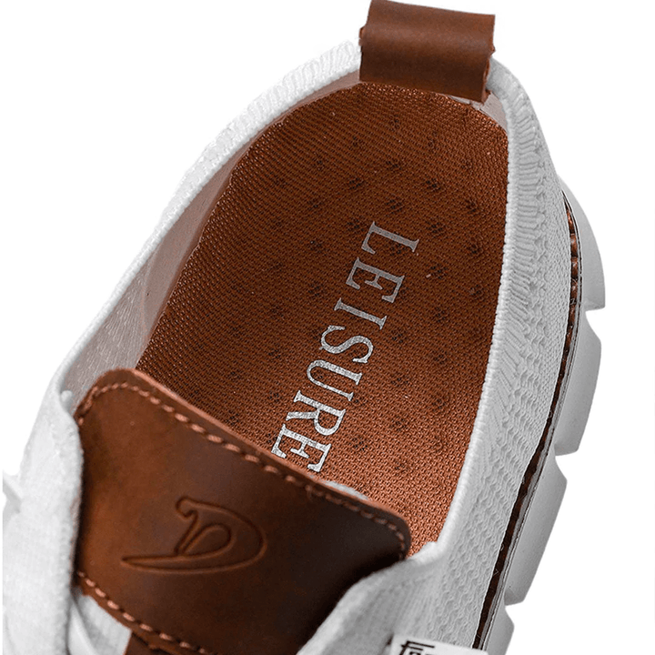 Heren Sneakers - Lage Sneakers met Vetersluiting en Gesegmenteerde Zool