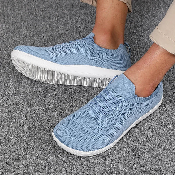 Heren Sneakers met Brede Neusruimte - Lage Sneakers met Vetersluiting