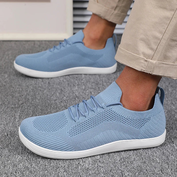 Heren Sneakers met Brede Neusruimte - Lage Sneakers met Vetersluiting
