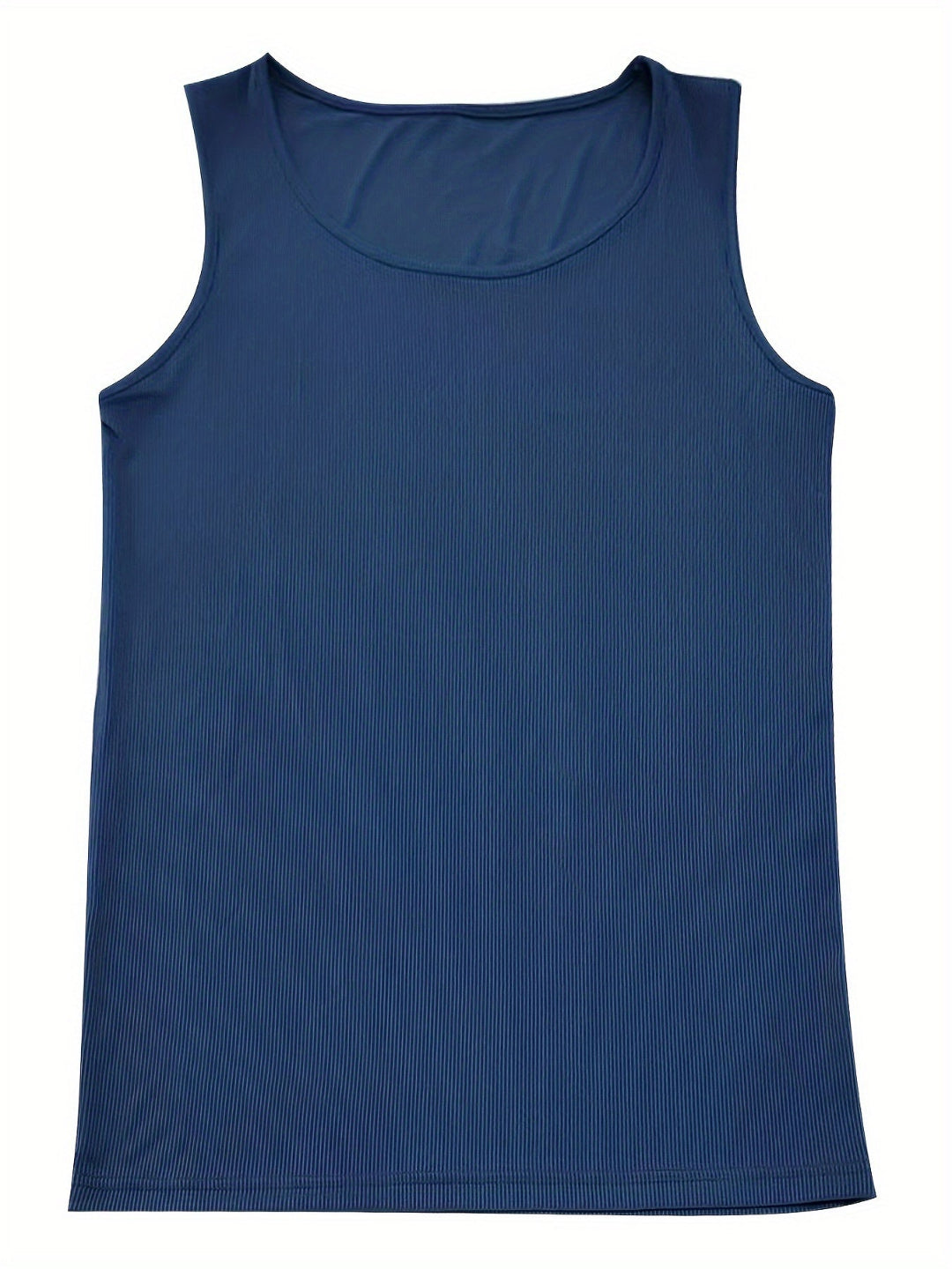 Heren Tanktop Rib Structuur met Aansluitende Pasvormv dvdvdvv d