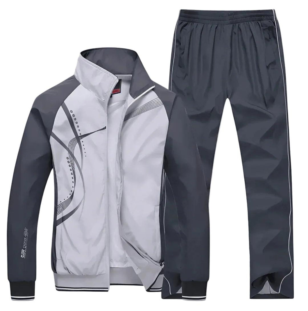 Heren Tweedelig Trainingspak - Jas met Ritssluiting en Trainingsbroek