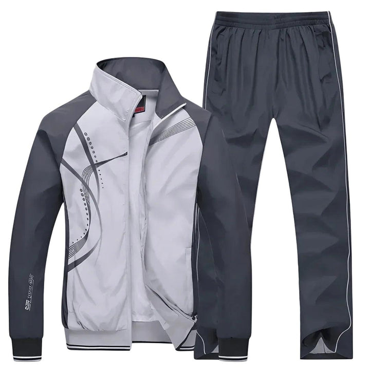 Heren Tweedelige Trainingspak Set - Jack met Ritssluiting en Trainingsbroek